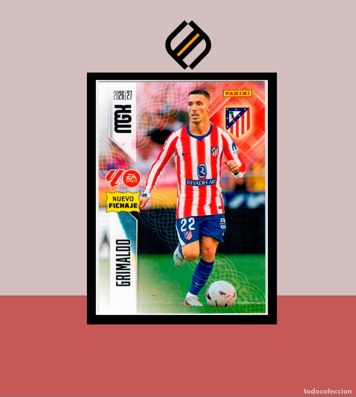 Cartes &agrave; collectionner de Football: MEGACRACKS 2026 2027 26 27 PANINI N&ordm; 459 GRIMALDO ATL&Eacute;TICO MADRID ALB&Uacute;M MGK NUEVO FICHAJE 2 ED