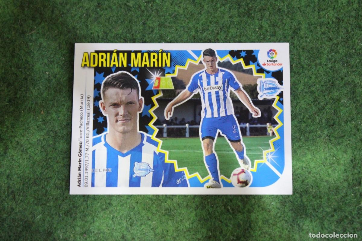 Cromos de f&uacute;tbol: 7 BIS ADRI&Aacute;N MAR&Iacute;N COLOCA ALAV&Eacute;S LIGA ESTE 2018-19 2018 2019 18 19 LALIGA SANTANDER