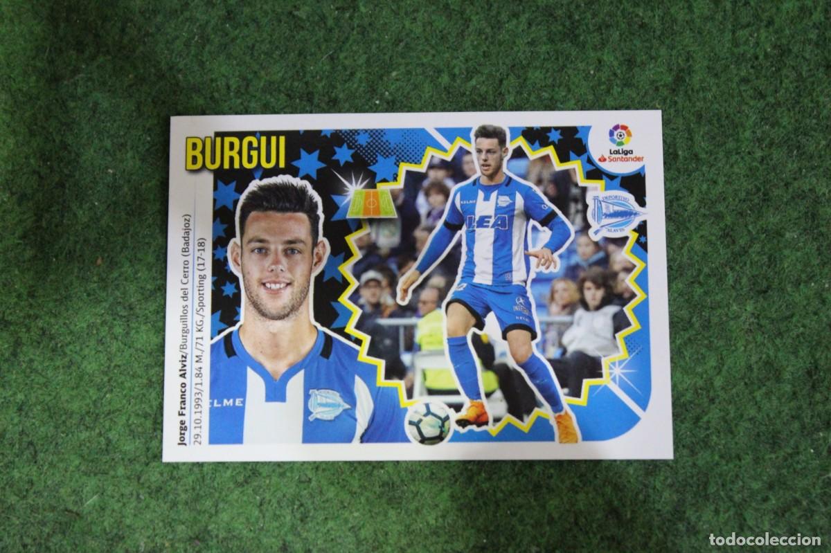 Cromos de f&uacute;tbol: 11 BURGUI ALAV&Eacute;S LIGA ESTE 2018-19 2018 2019 18 19 LALIGA SANTANDER