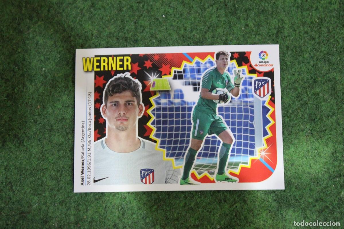 Fu&szlig;ball-Sticker: 2 WERNER ATL&Eacute;TICO DE MADRID LIGA ESTE 2018-19 2018 2019 18 19 LALIGA SANTANDER