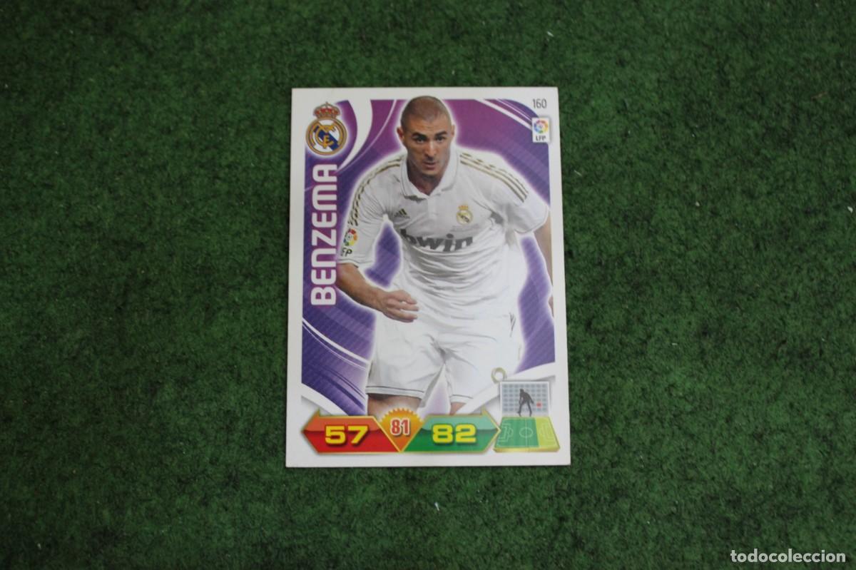Football Stickers: 160 BENZEMA REAL MADRID ADRENALYN XL 2011 2012 11 12 LALIGA SANTANDER