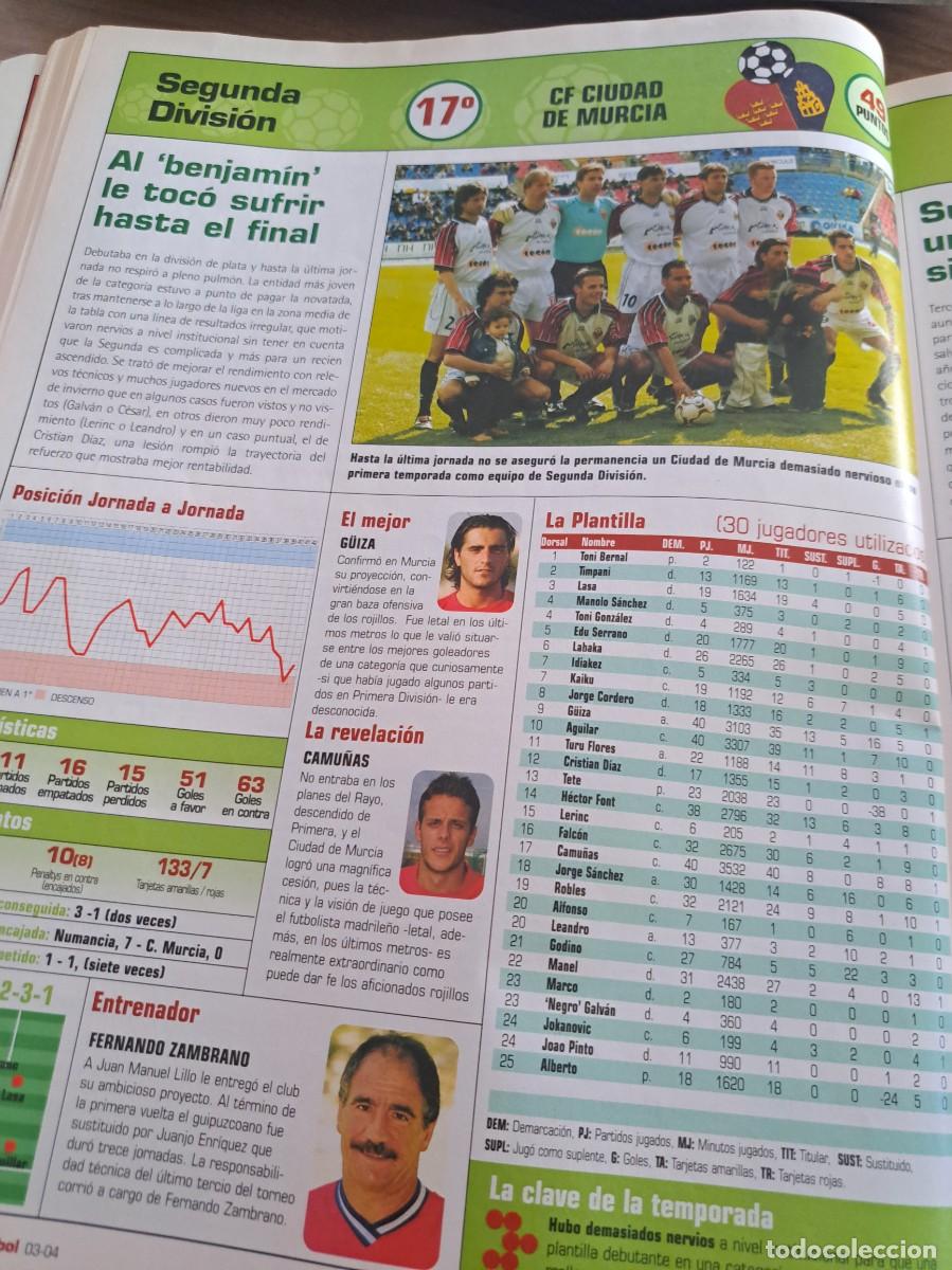 Cromos de f&uacute;tbol: Foto plantilla y jugadores Don Bal&oacute;n 2003-04. CF Ciudad de Murcia