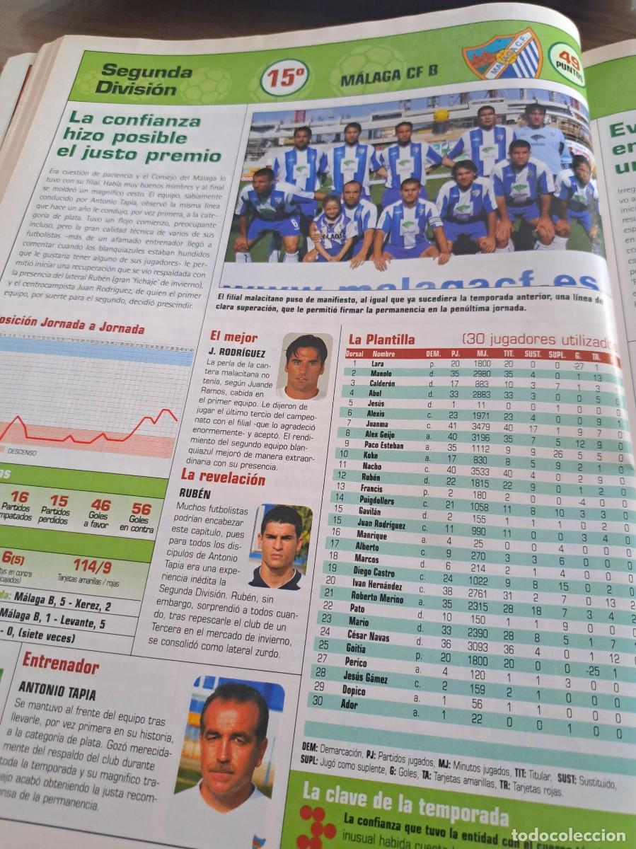 Cromos de f&uacute;tbol: Foto plantilla y jugadores Don Bal&oacute;n 2003-04. M&aacute;laga CF B