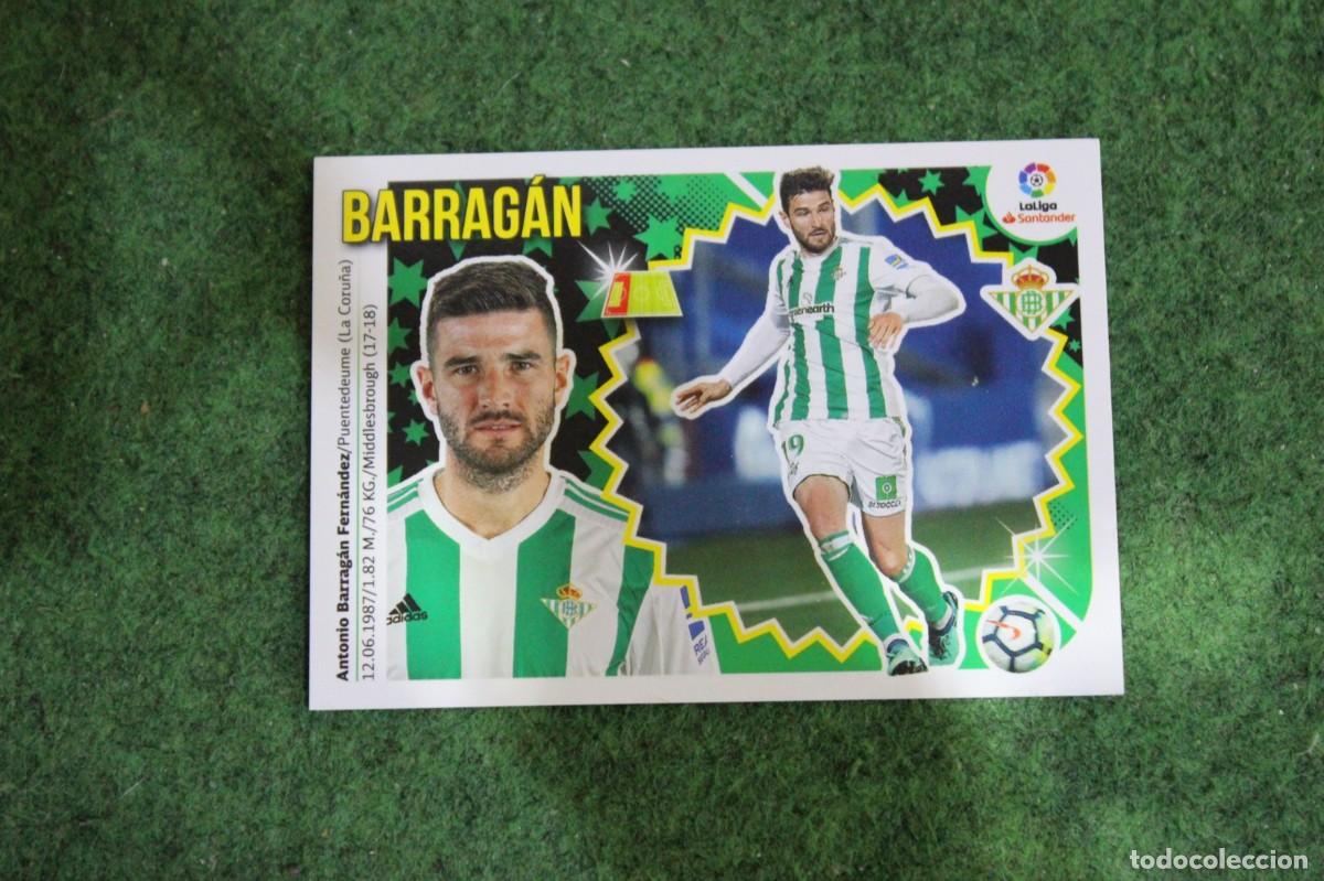 Cromos de f&uacute;tbol: 3 BARRAG&Aacute;N REAL BETIS LIGA ESTE 2018-19 2018 2019 18 19 LALIGA SANTANDER