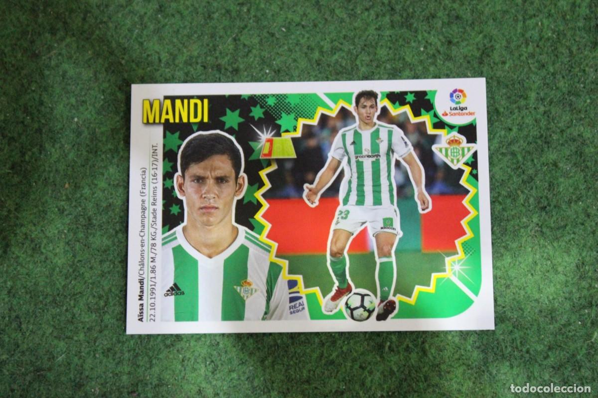 Cromos de f&uacute;tbol: 5 MANDI REAL BETIS LIGA ESTE 2018-19 2018 2019 18 19 LALIGA SANTANDER