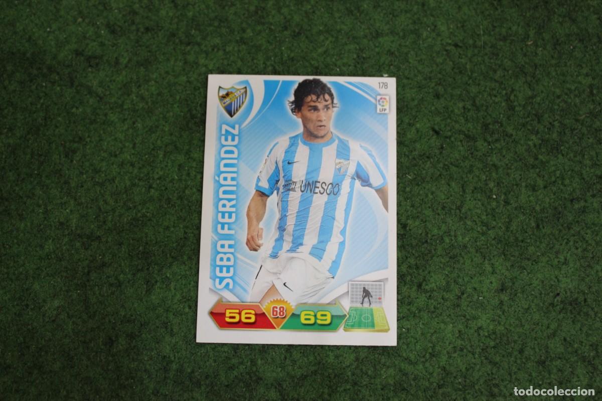 Cromos de f&uacute;tbol: 178 SEBA FERN&Aacute;NDEZ M&Aacute;LAGA CF ADRENALYN XL 2011 2012 11 12 LALIGA SANTANDER