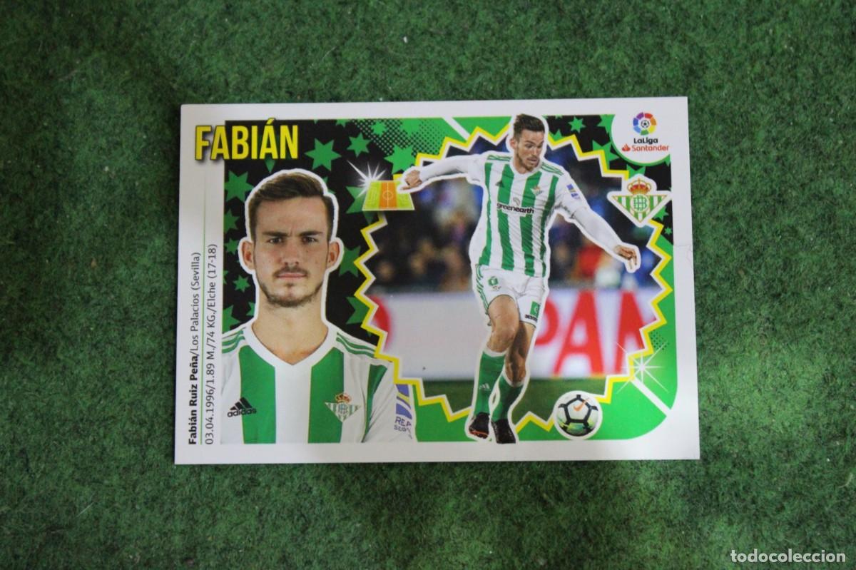 Cromos de f&uacute;tbol: 12 FABI&Aacute;N REAL BETIS LIGA ESTE 2018-19 2018 2019 18 19 LALIGA SANTANDER