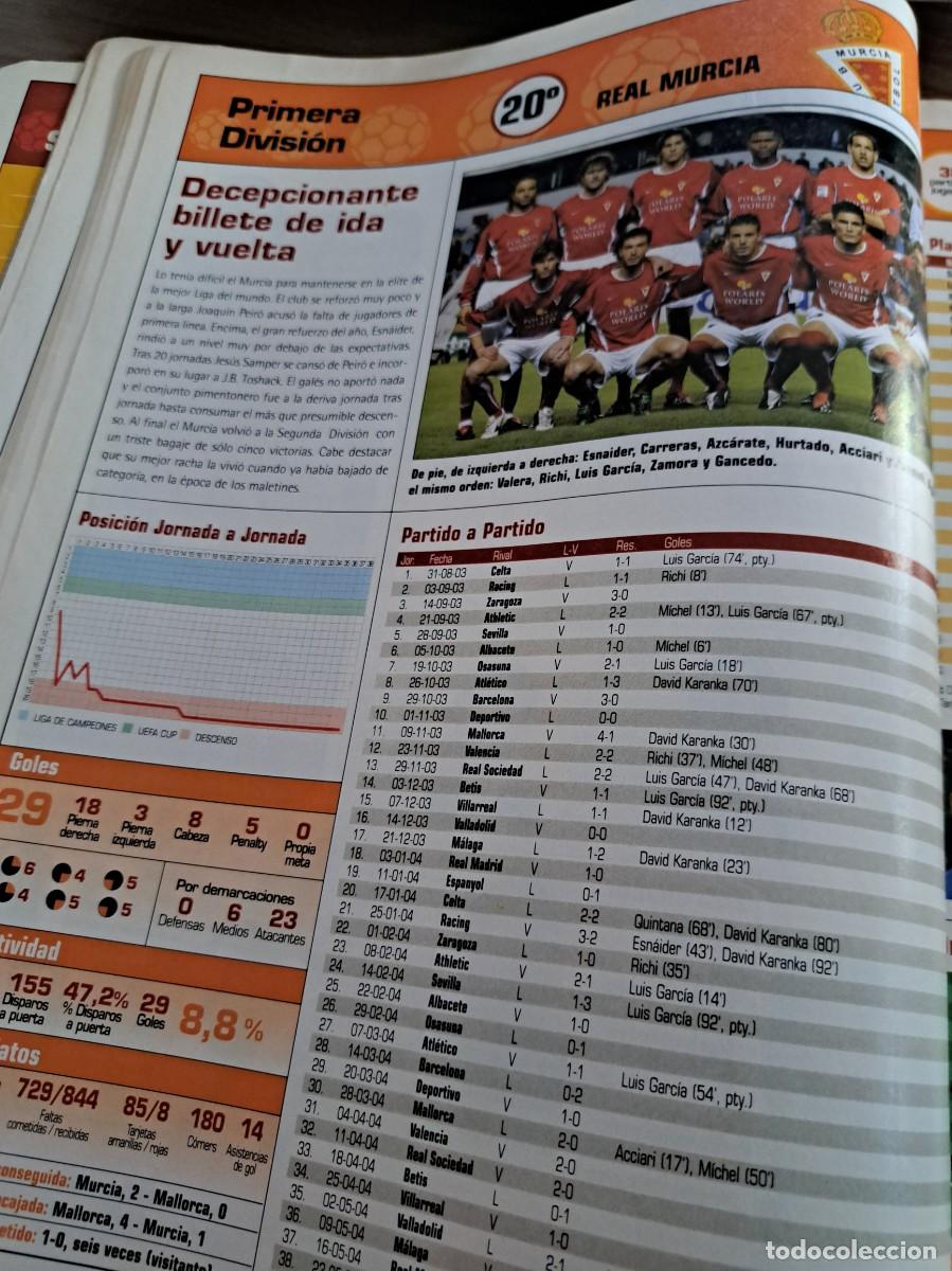 Cromos de f&uacute;tbol: Foto plantilla Don Bal&oacute;n 2003-04. Real Murcia