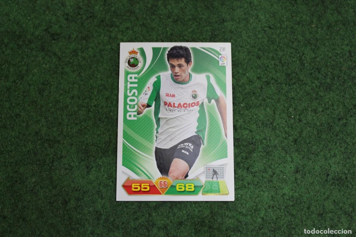 Cromos de f&uacute;tbol: 231 ACOSTA RACING DE SANTANDER ADRENALYN XL 2011 2012 11 12 LALIGA SANTANDER