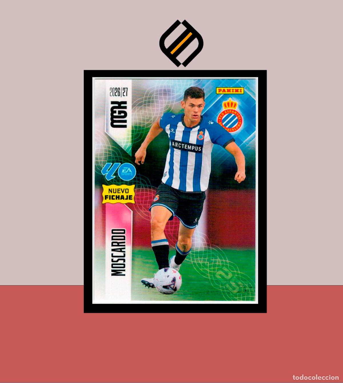 Cromos de f&uacute;tbol: MEGACRACKS 2026 2027 26 27 PANINI 482 MOSCARDO ESPANYOL ESPA&Ntilde;OL COLECCI&Oacute;N MGK NUEVO FICHAJE 2 ED
