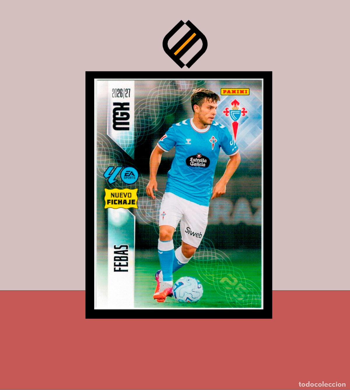 Cromos de f&uacute;tbol: MEGACRACKS 2026 2027 26 27 PANINI N&ordm; 483 FEBAS CELTA VIGO ALB&Uacute;M COLECCI&Oacute;N MGK NUEVO FICHAJE 2 ED