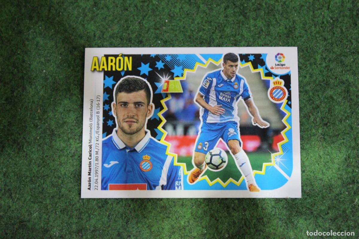 Football Stickers: 7A AAR&Oacute;N RCD ESPANYOL LIGA ESTE 2018-19 2018 2019 18 19 LALIGA SANTANDER