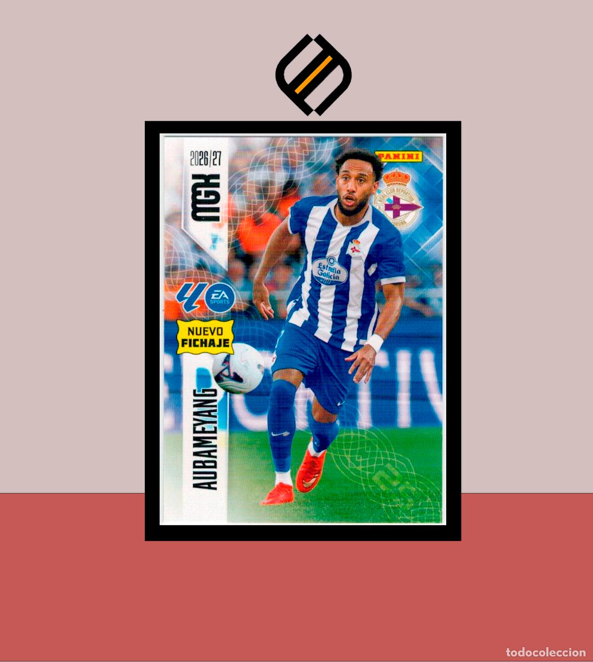 Cromos de f&uacute;tbol: MEGACRACKS 2026 2027 26 27 PANINI 485 AUBAMEYANG DEPORTIVO CORU&Ntilde;A COLECCI&Oacute;N MGK NUEVO FICHAJE 2 ED