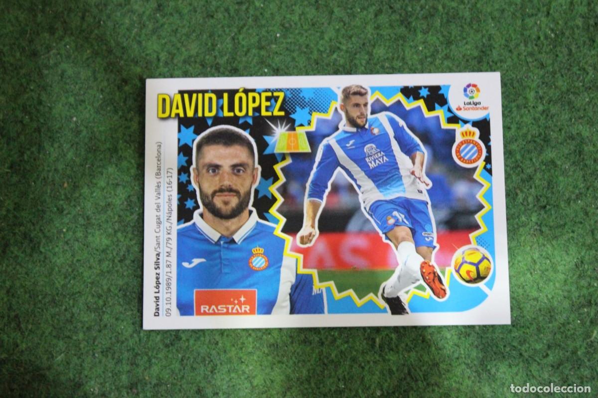 Cromos de f&uacute;tbol: 8 DAVID L&Oacute;PEZ RCD ESPANYOL LIGA ESTE 2018-19 2018 2019 18 19 LALIGA SANTANDER