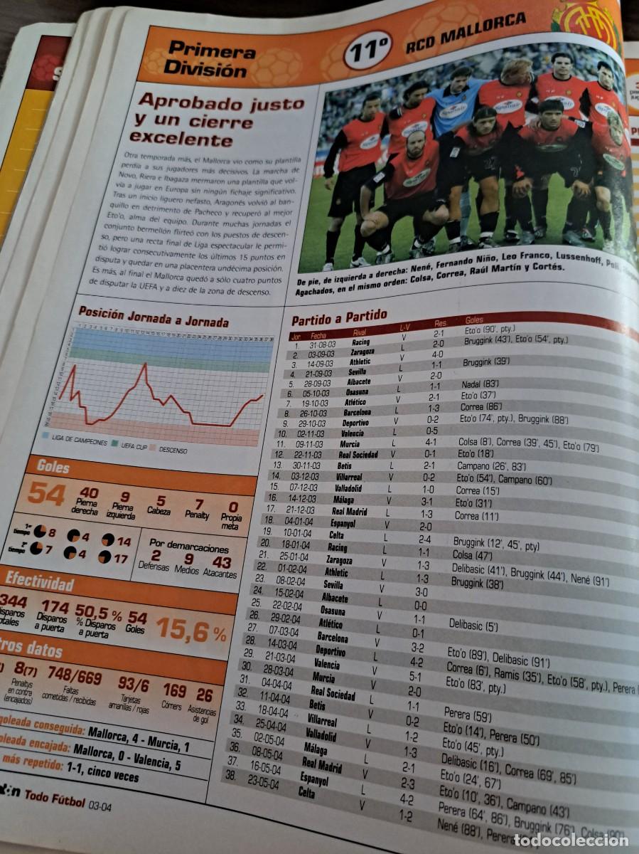 Cromos de f&uacute;tbol: Foto plantilla Don Bal&oacute;n 2003-04. RCD Mallorca