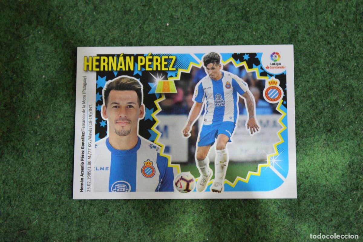 Cromos de f&uacute;tbol: 13 HERN&Aacute;N P&Eacute;REZ RCD ESPANYOL LIGA ESTE 2018-19 2018 2019 18 19 LALIGA SANTANDER
