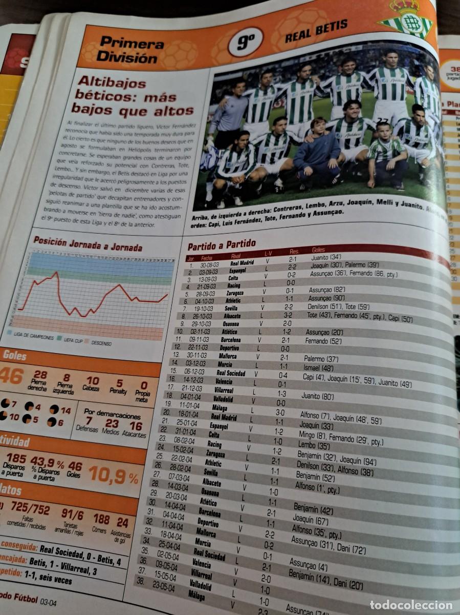 Cartes &agrave; collectionner de Football: Foto plantilla Don Bal&oacute;n 2003-04. Real Betis