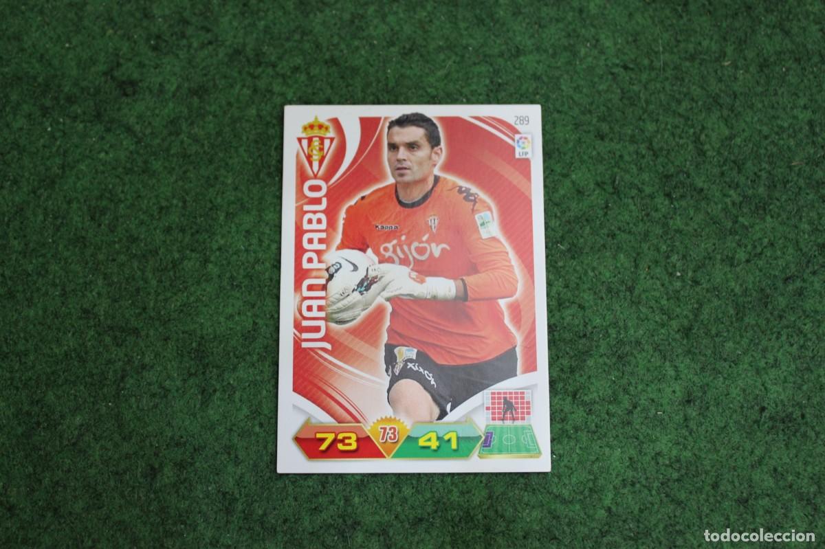 Cartes &agrave; collectionner de Football: 289 JUAN PABLO REAL SPORTING DE GIJ&Oacute;N ADRENALYN XL 2011 2012 11 12 LALIGA SANTANDER