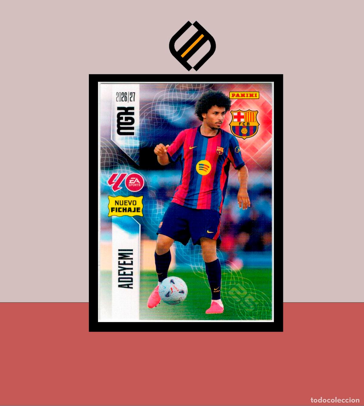 Cartes &agrave; collectionner de Football: MEGACRACKS 2026 2027 26 27 PANINI N&ordm; 489 ADEYEMI BARCELONA BAR&Ccedil;A COLECCI&Oacute;N MGK NUEVO FICHAJE 2 ED