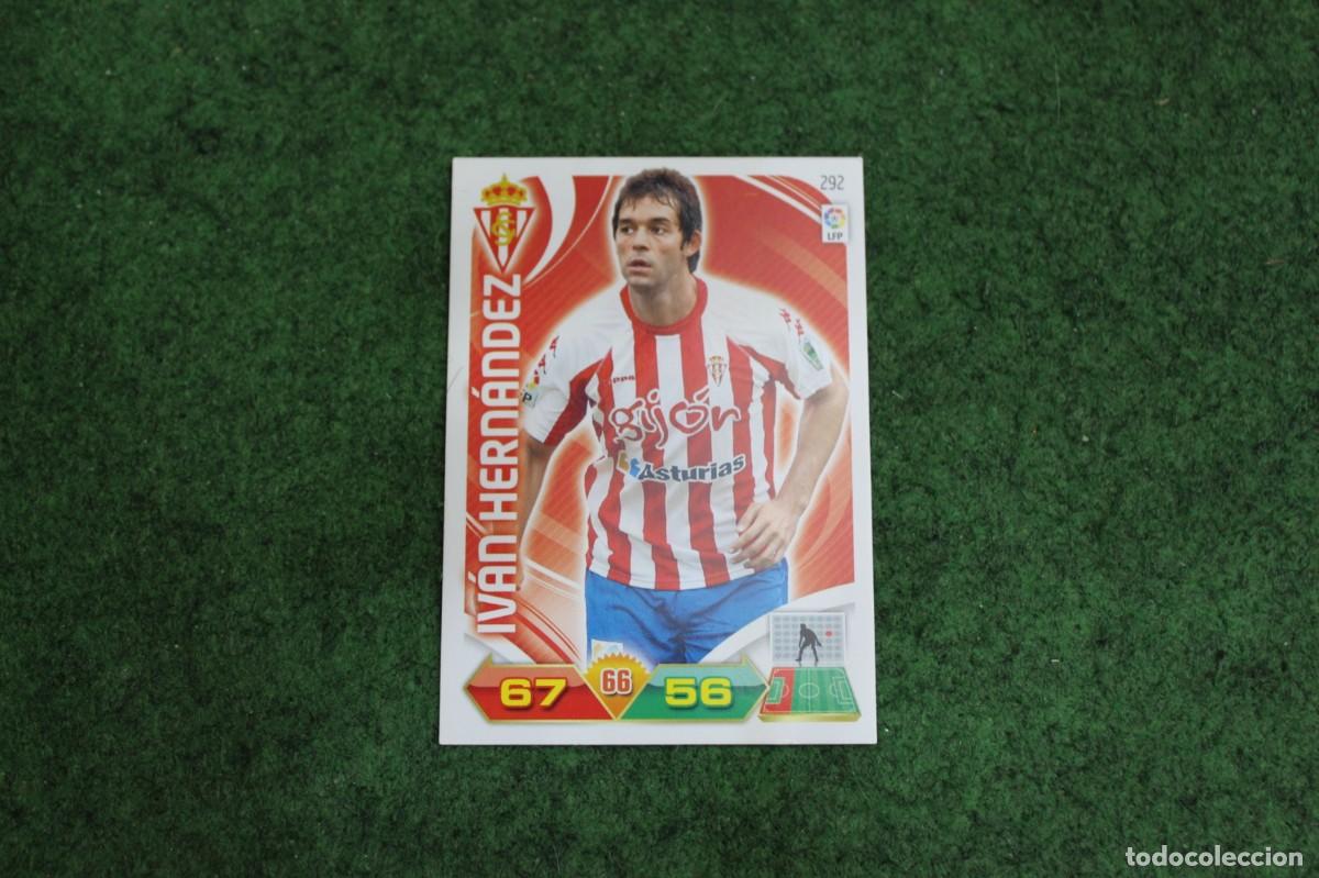 Figurine di Calcio: 292 IV&Aacute;N HERN&Aacute;NDEZ REAL SPORTING DE GIJ&Oacute;N ADRENALYN XL 2011 2012 11 12 LALIGA SANTANDER