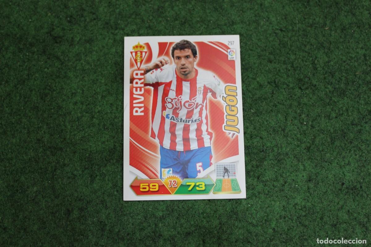 Football Stickers: 297 RIVERA REAL SPORTING DE GIJ&Oacute;N JUG&Oacute;N ADRENALYN XL 2011 2012 11 12 LALIGA SANTANDER