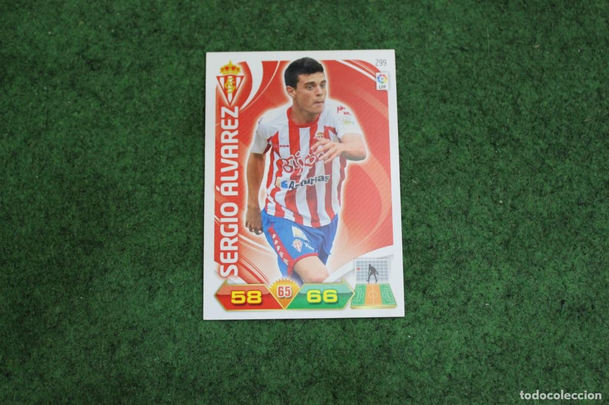 Football Stickers: 299 SERGIO &Aacute;LVAREZ REAL SPORTING DE GIJ&Oacute;N ADRENALYN XL 2011 2012 11 12 LALIGA SANTANDER