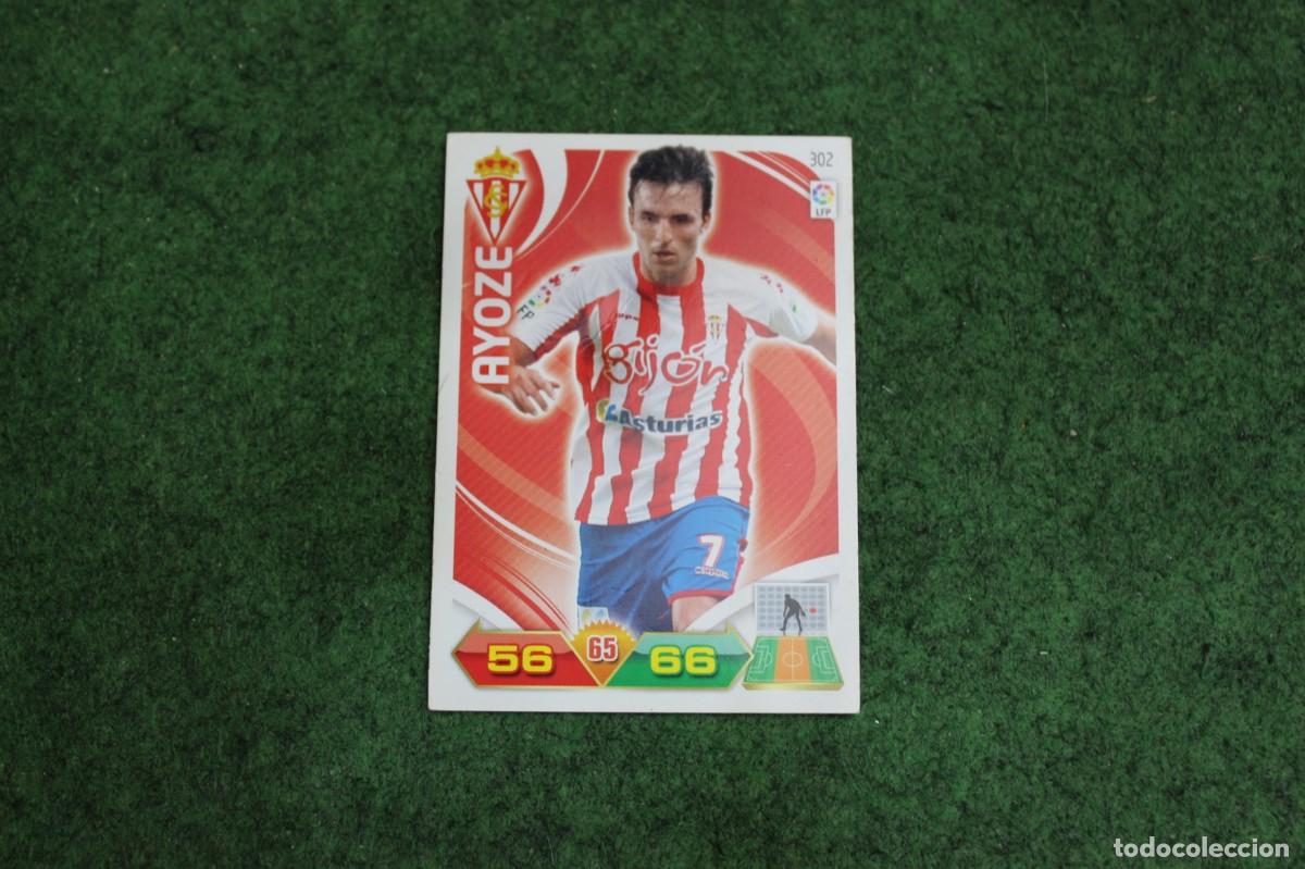 Football Stickers: 302 AYOZE REAL SPORTING DE GIJ&Oacute;N ADRENALYN XL 2011 2012 11 12 LALIGA SANTANDER