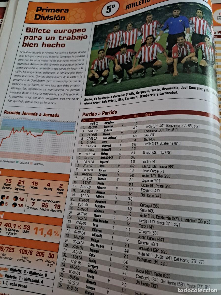 Football Stickers: Foto plantilla Don Bal&oacute;n 2003-04. Athletic Bilbao