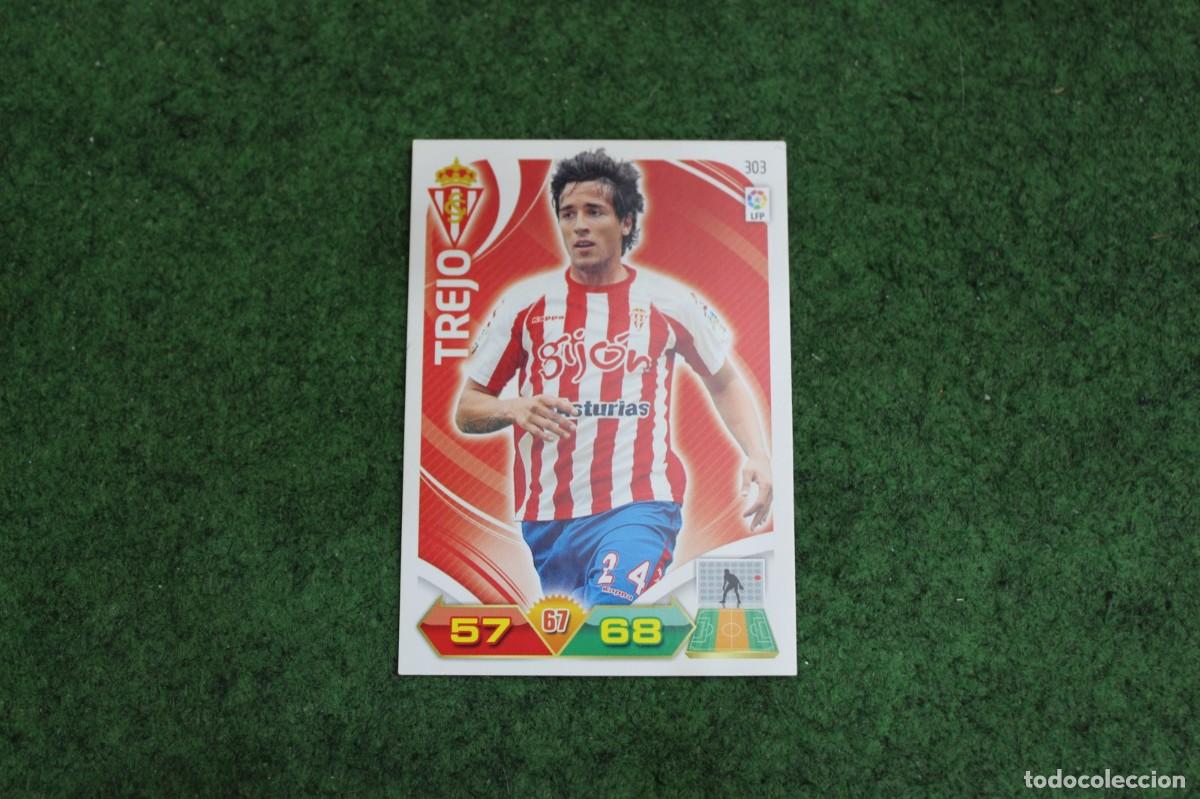 Football Stickers: 303 TREJO REAL SPORTING DE GIJ&Oacute;N ADRENALYN XL 2011 2012 11 12 LALIGA SANTANDER