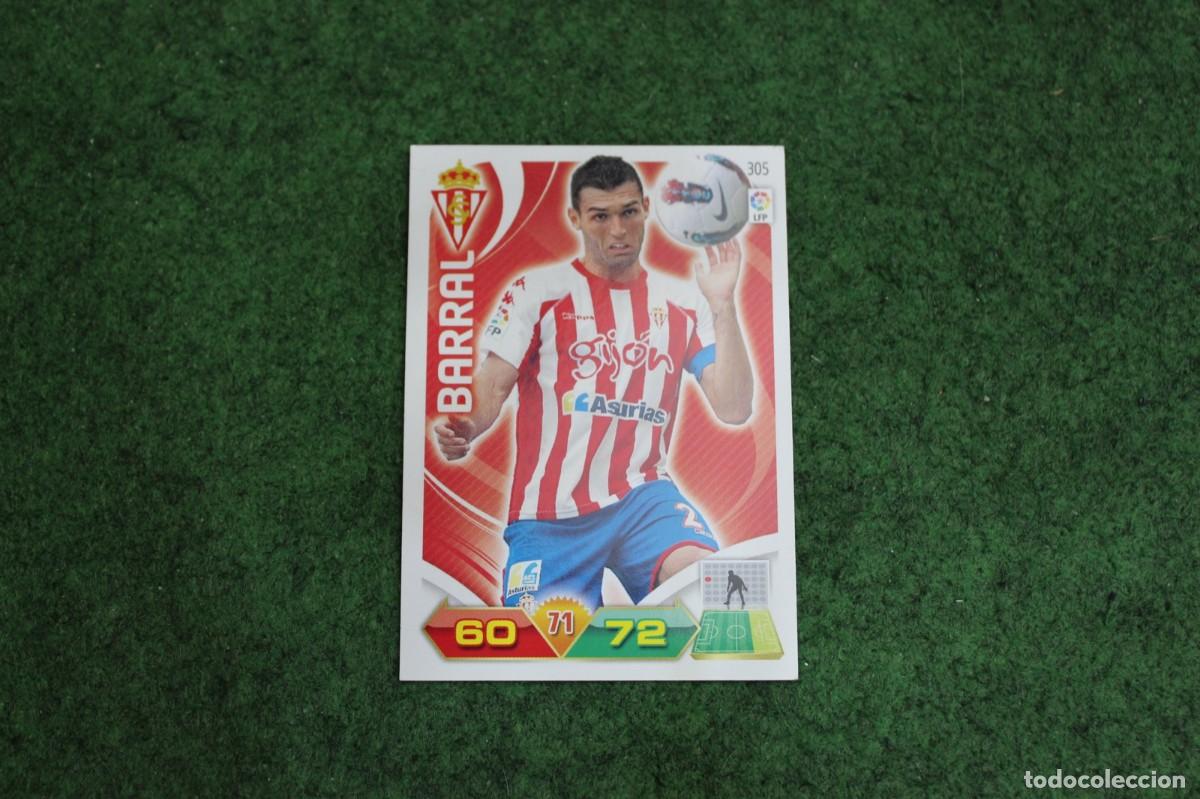 Football Stickers: 305 BARRAL REAL SPORTING DE GIJ&Oacute;N ADRENALYN XL 2011 2012 11 12 LALIGA SANTANDER