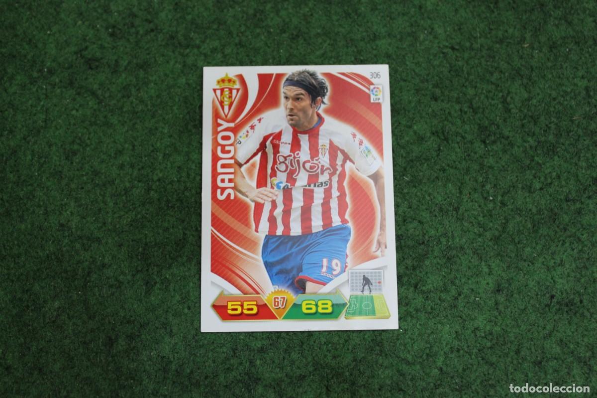 Football Stickers: 306 SANGOY REAL SPORTING DE GIJ&Oacute;N ADRENALYN XL 2011 2012 11 12 LALIGA SANTANDER