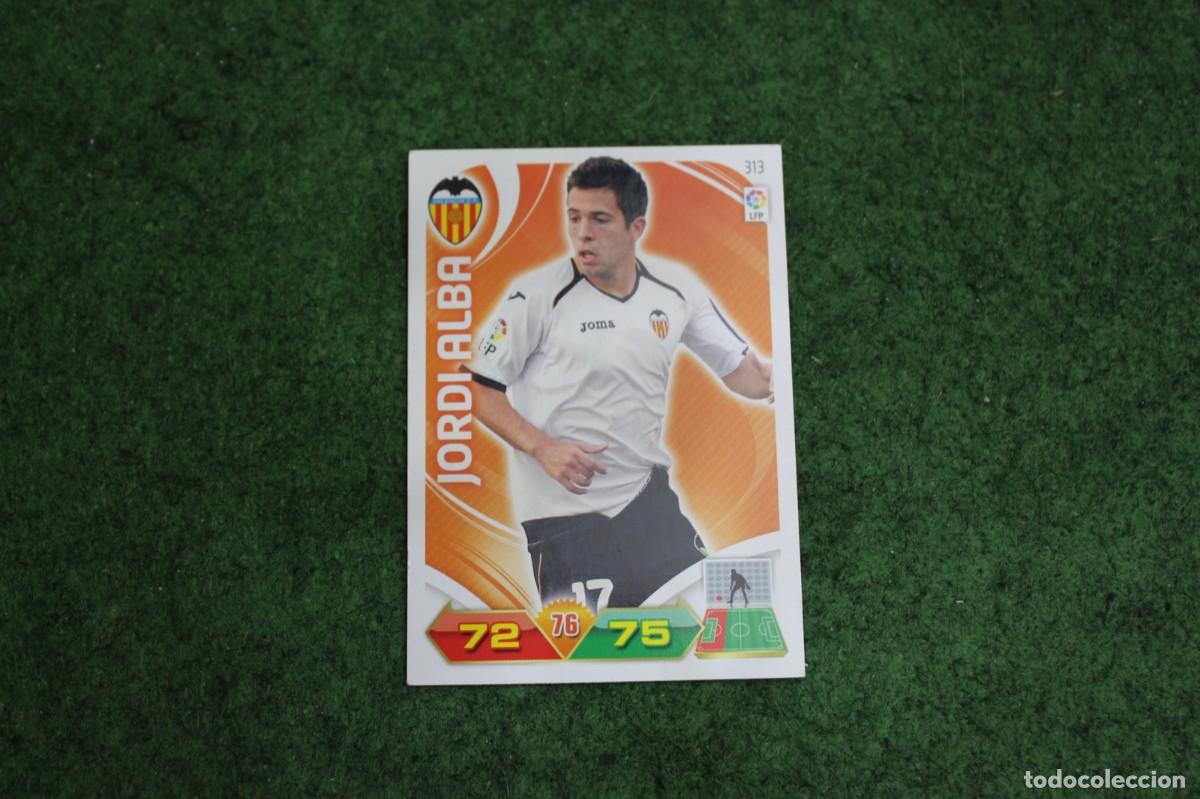 Football Stickers: 313 JORDI ALBA VALENCIA CF ADRENALYN XL 2011 2012 11 12 LALIGA SANTANDER