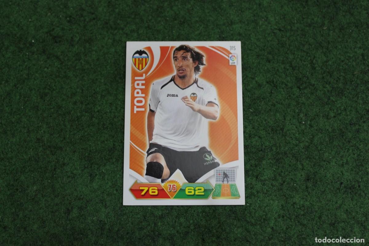 Football Stickers: 315 TOPAL VALENCIA CF ADRENALYN XL 2011 2012 11 12 LALIGA SANTANDER