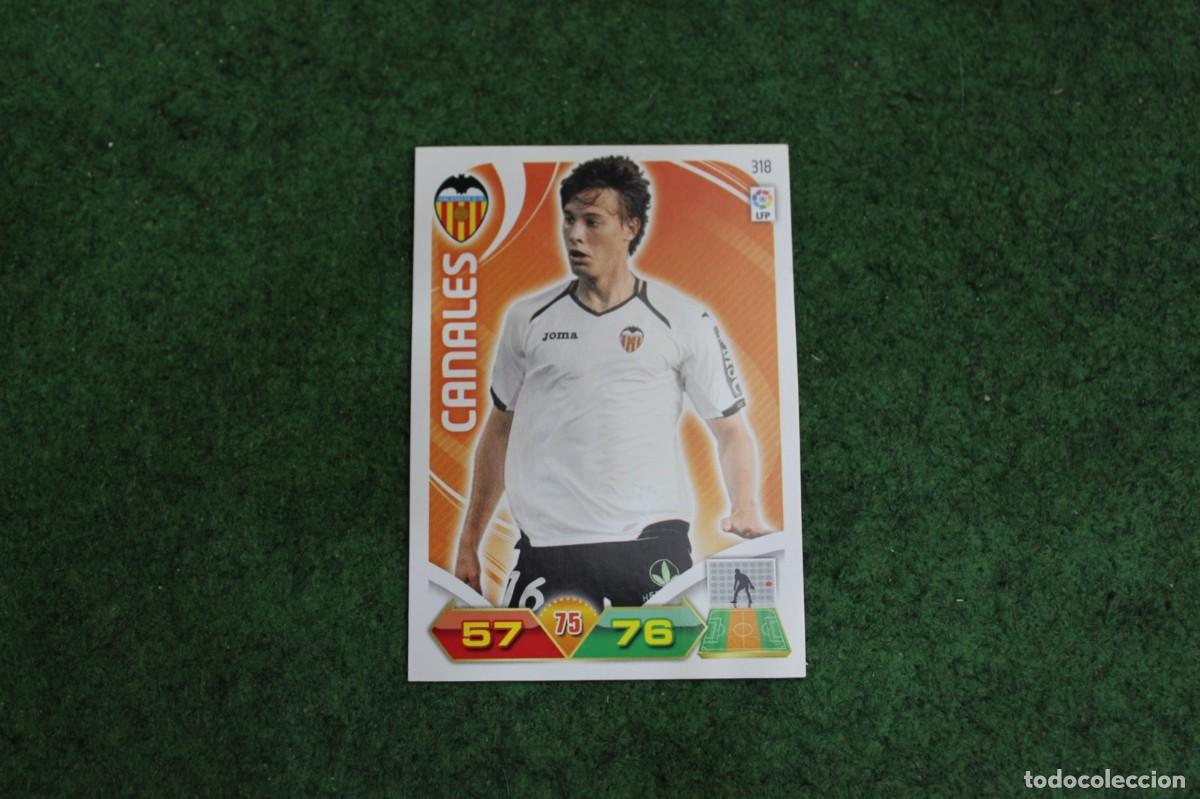 Football Stickers: 318 CANALES VALENCIA CF ADRENALYN XL 2011 2012 11 12 LALIGA SANTANDER
