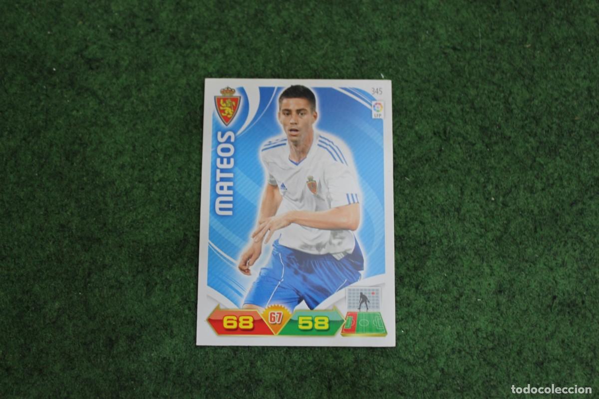 Cromos de f&uacute;tbol: 345 MATEOS REAL ZARAGOZA ADRENALYN XL 2011 2012 11 12 LALIGA SANTANDER