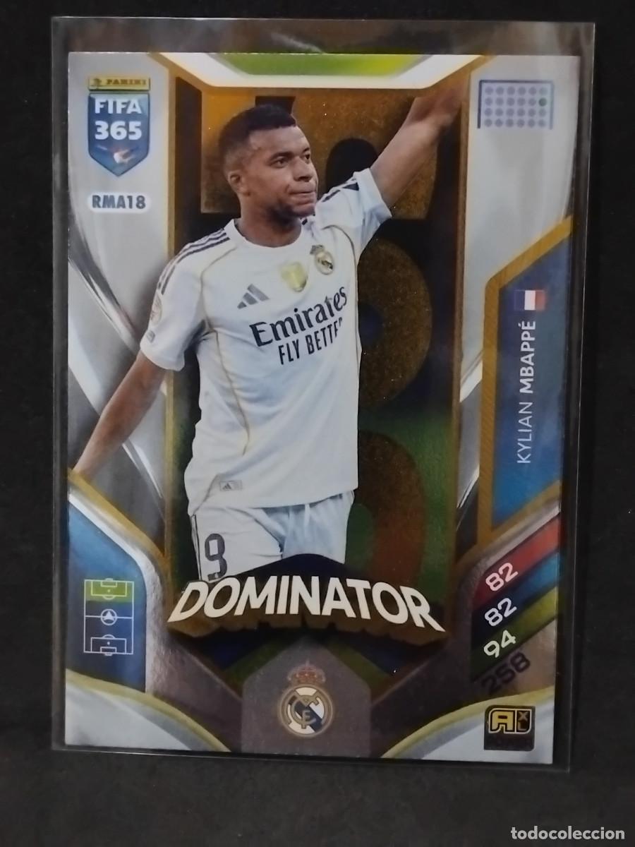 Cromos de f&uacute;tbol: KYLIAN MBAPP&Eacute; DOMINATOR RMA18 - REAL MADRID - ADRENALYN XL FIFA 365 2025 2026 CROMOS FUTBOL 2025-26