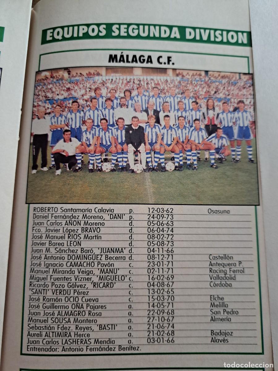 Cromos de f&uacute;tbol: Foto plantilla y jugadores Don Bal&oacute;n 1995-96. M&aacute;laga CF