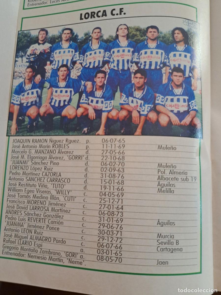 Football Stickers: Foto plantilla y jugadores Don Bal&oacute;n 1995-96. Lorca CF
