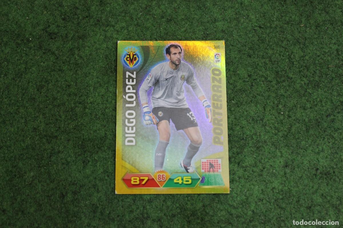 Football Stickers: 386 DIEGO L&Oacute;PEZ PORTERAZO ADRENALYN XL 2011 2012 11 12 LALIGA SANTANDER
