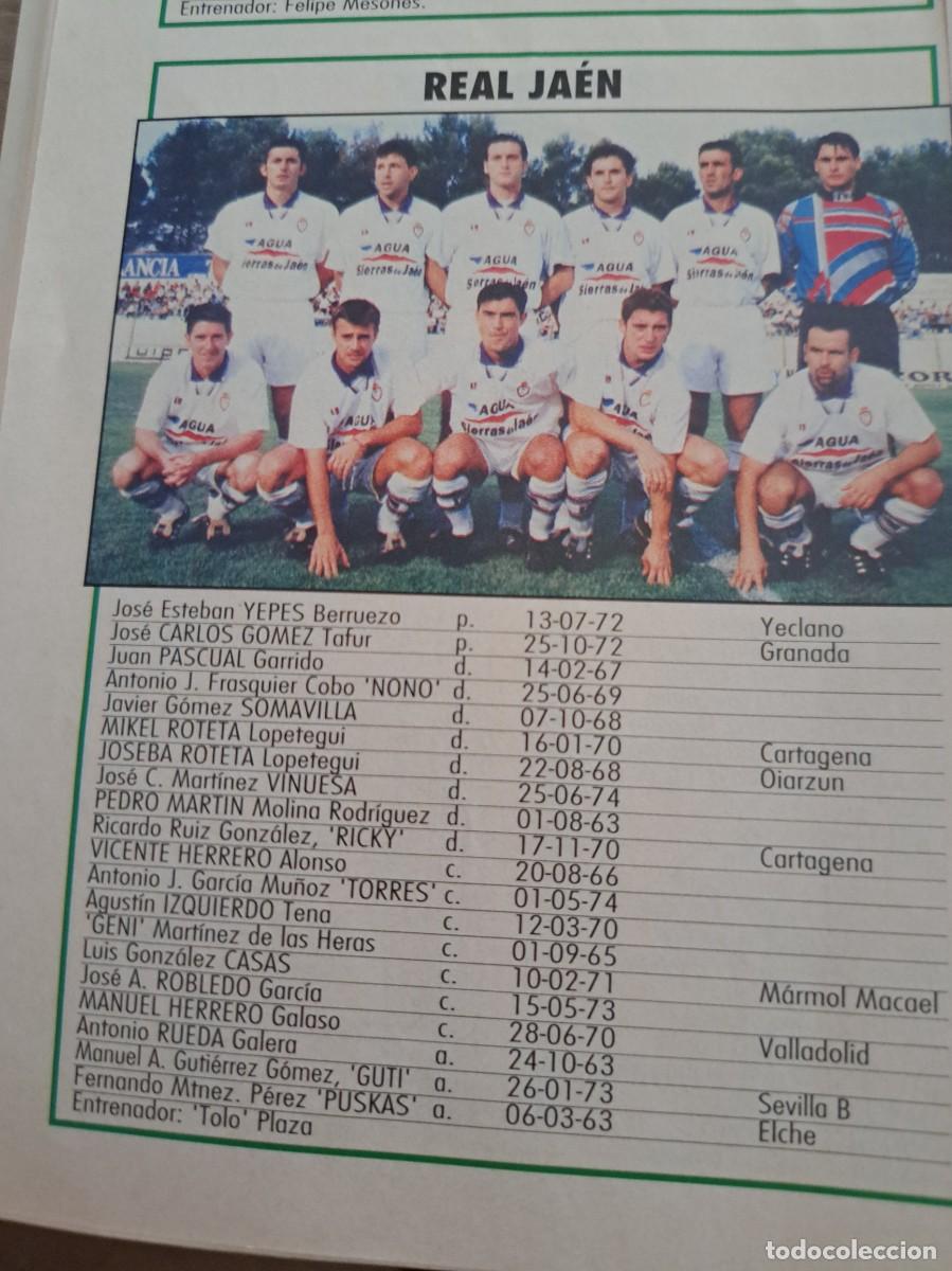 Cromos de f&uacute;tbol: Foto plantilla y jugadores Don Bal&oacute;n 1995-96. Real Jae