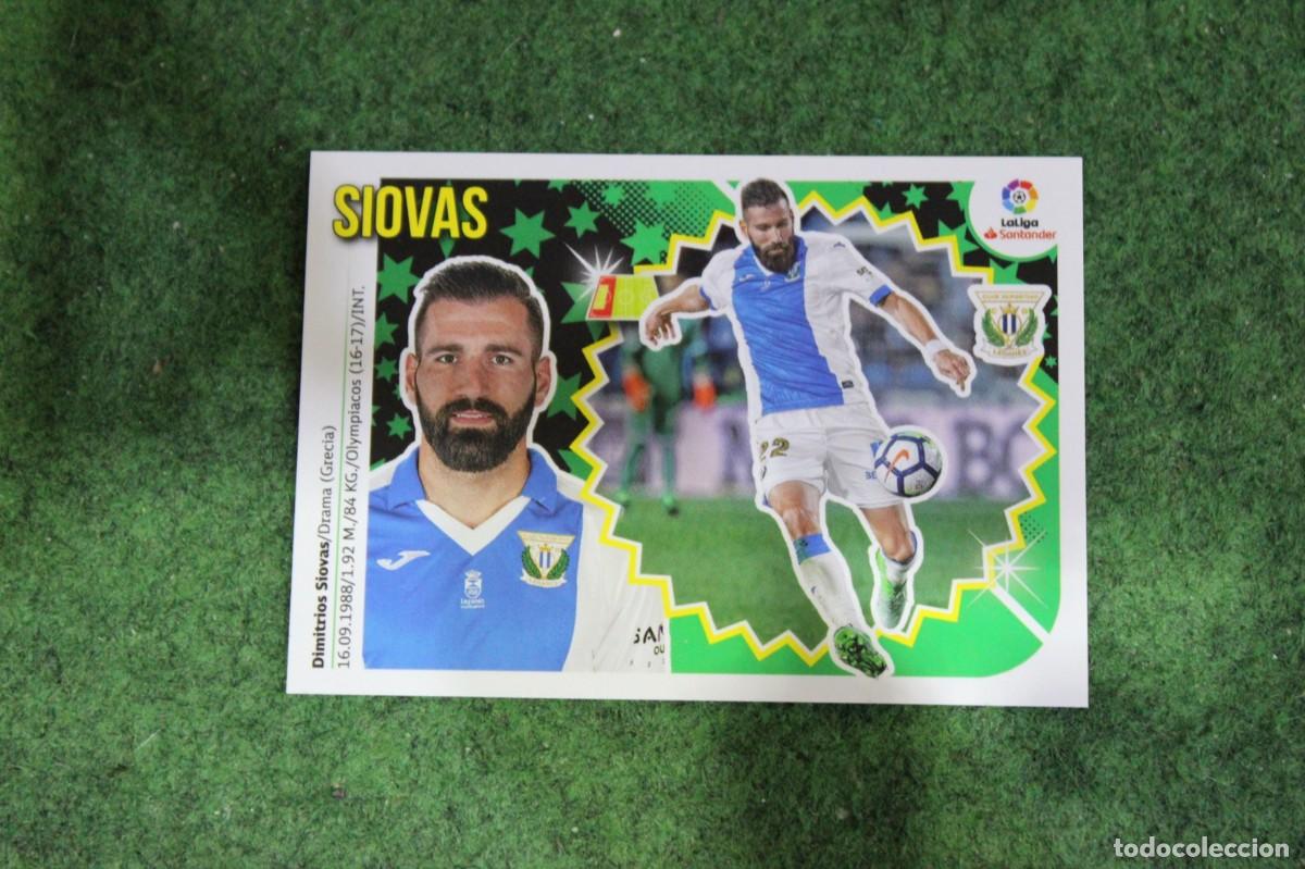 Cromos de f&uacute;tbol: 4 SIOVAS CD LEGAN&Eacute;S LIGA ESTE 2018-19 2018 2019 18 19 LALIGA SANTANDER