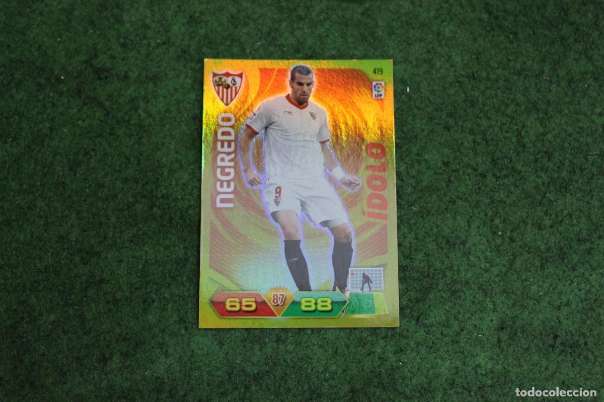Cromos de f&uacute;tbol: 419 NEGREDO &Iacute;DOLO ADRENALYN XL 2011 2012 11 12 LALIGA SANTANDER
