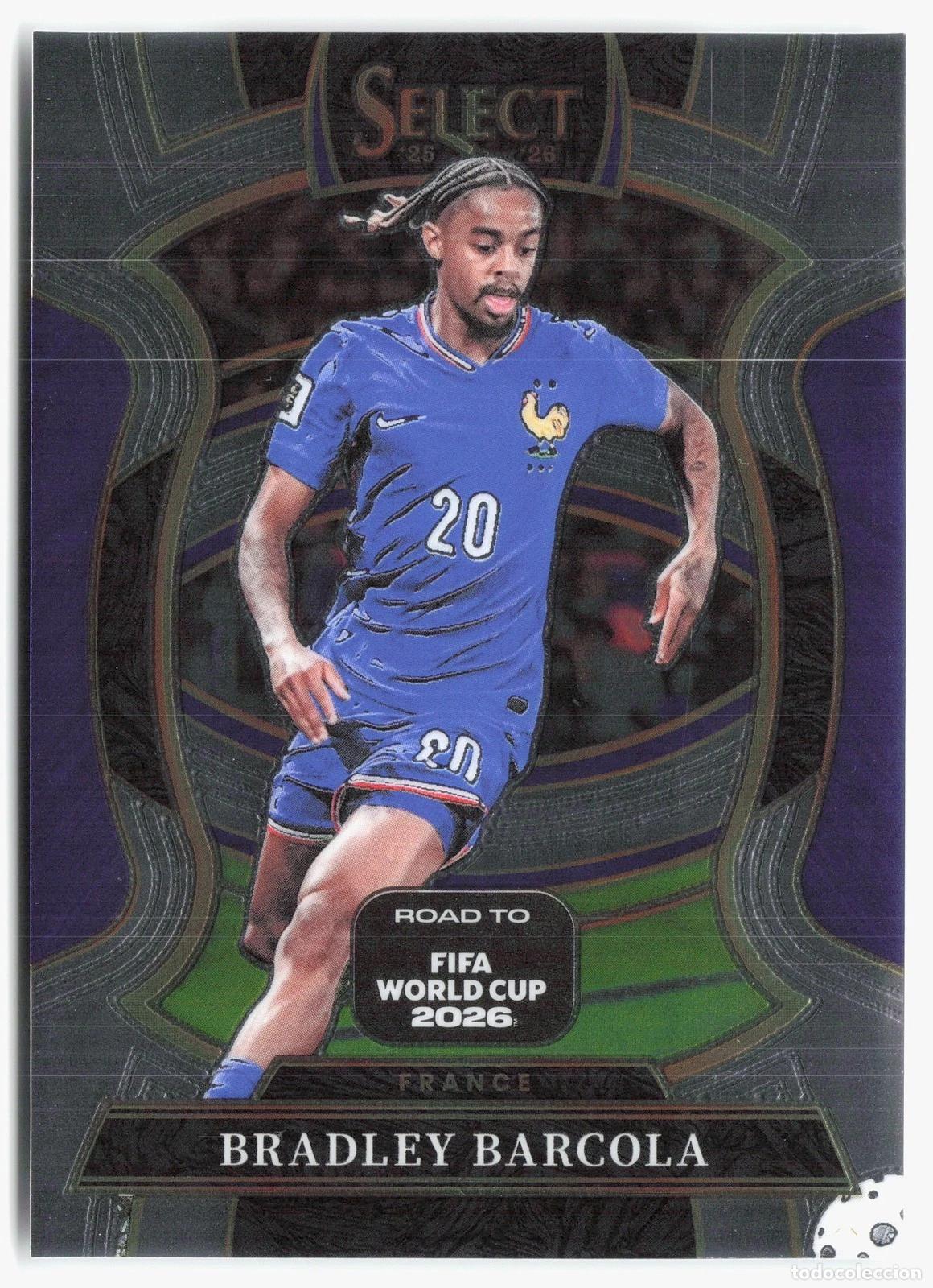 Fu&szlig;ball-Sticker: Panini Select Road to FIFA World Cup 2026 Bradley Barcola France Terrace #76