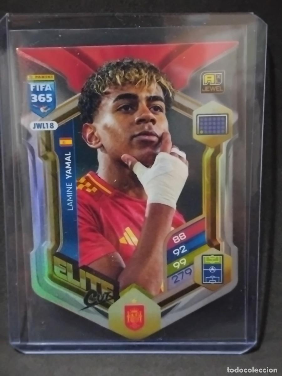 Cartes &agrave; collectionner de Football: LAMINE YAMAL ELITE CUT JWL18 - ESPA&Ntilde;A - ADRENALYN XL FIFA 365 2025 2026 CROMOS FUTBOL 2025-26 SPAIN