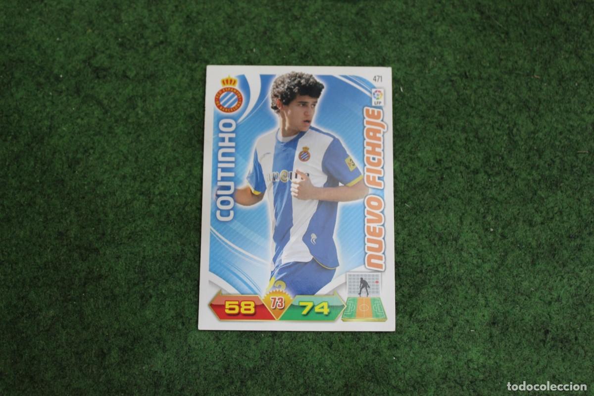 Cromos de f&uacute;tbol: 471 COUTINHO NUEVO FICHAJE ADRENALYN XL 2011 2012 11 12 LALIGA SANTANDER
