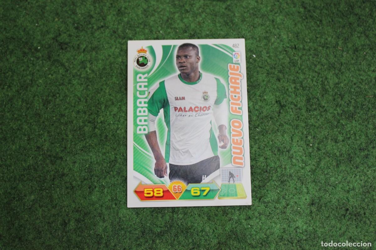 Cromos de f&uacute;tbol: 482 BABACAR NUEVO FICHAJE ADRENALYN XL 2011 2012 11 12 LALIGA SANTANDER