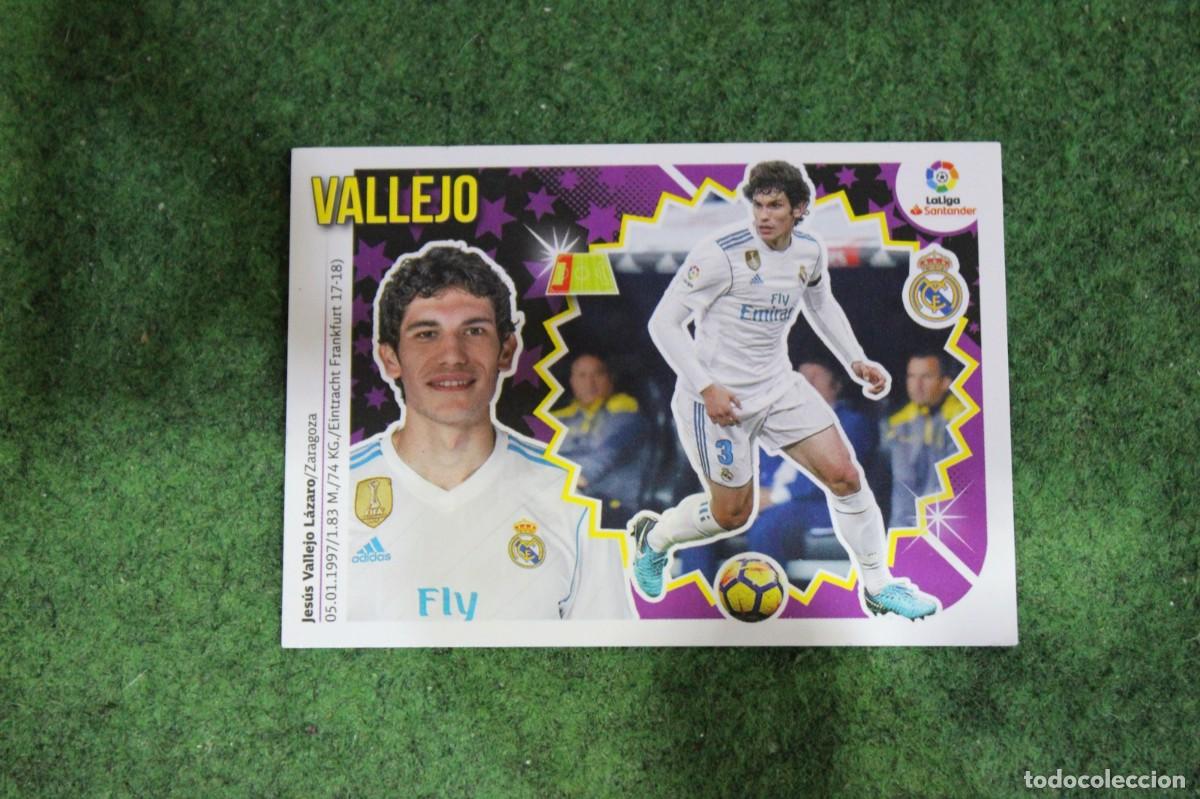 Cromos de f&uacute;tbol: 5B VALLEJO REAL MADRID LIGA ESTE 2018-19 2018 2019 18 19 LALIGA SANTANDER