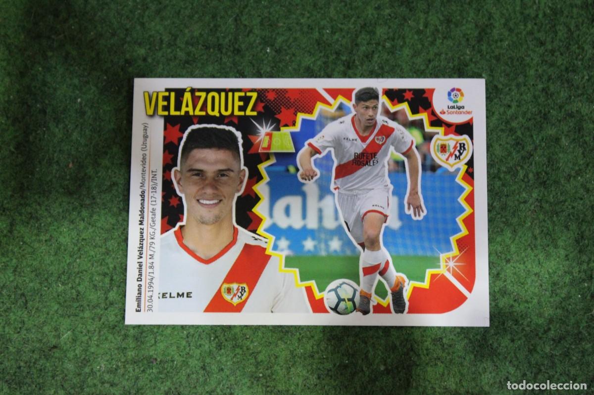 Cromos de f&uacute;tbol: 6 VEL&Aacute;ZQUEZ RAYO VALLECANO LIGA ESTE 2018-19 2018 2019 18 19 LALIGA SANTANDER