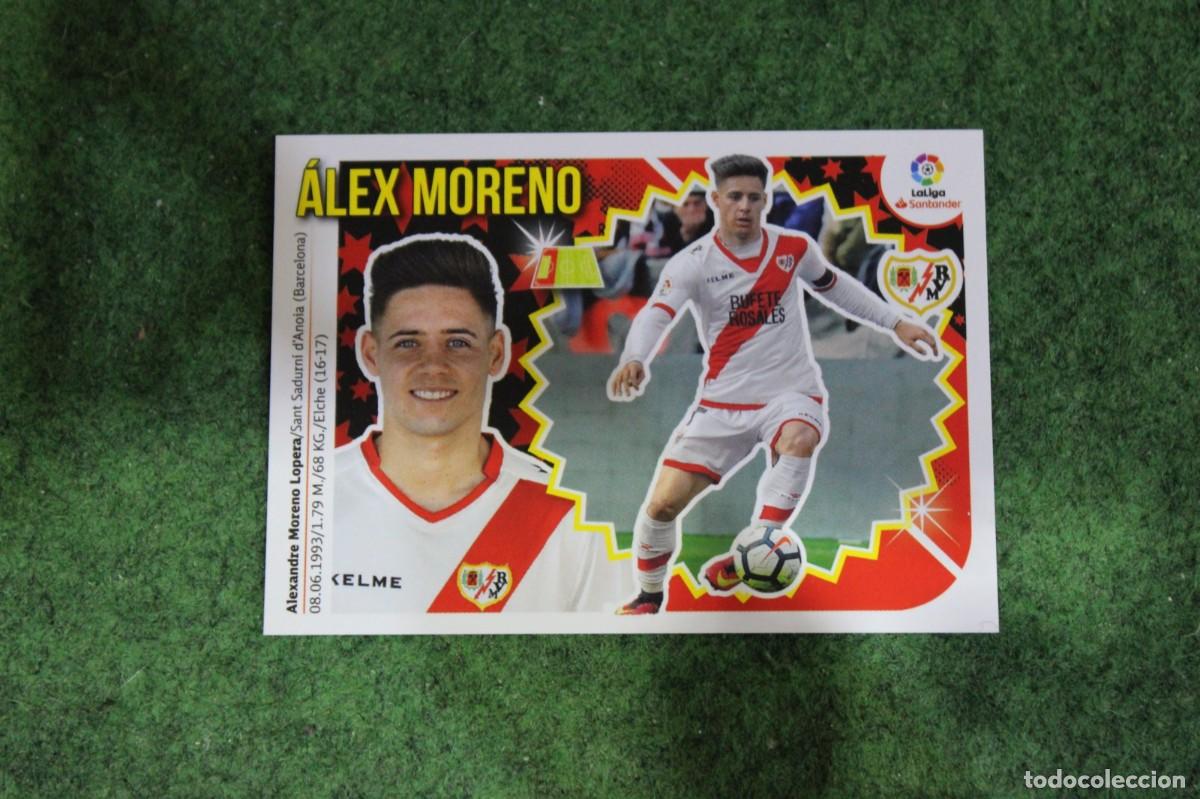 Cromos de f&uacute;tbol: 7 &Aacute;LEX MORENO RAYO VALLECANO LIGA ESTE 2018-19 2018 2019 18 19 LALIGA SANTANDER