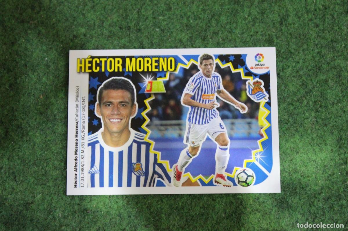 Cartes &agrave; collectionner de Football: 6 H&Eacute;CTOR MORENO REAL SOCIEDAD LIGA ESTE 2018-19 2018 2019 18 19 LALIGA SANTANDER